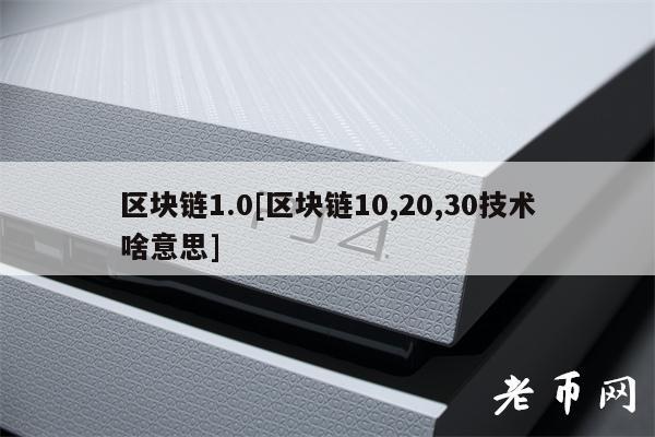 区块链1.0[区块链10,20,30技术啥意思]-第1张图片-芝麻交易所下载